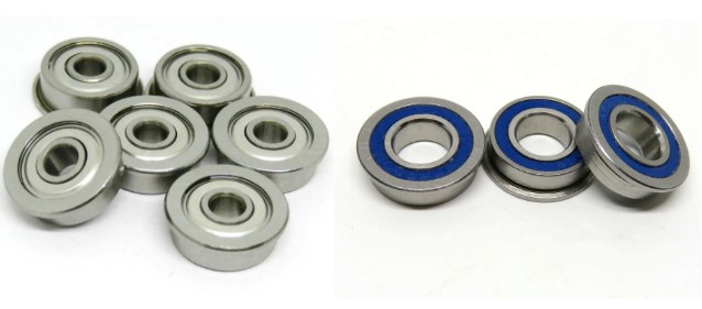 F6200 series flange ball bearings