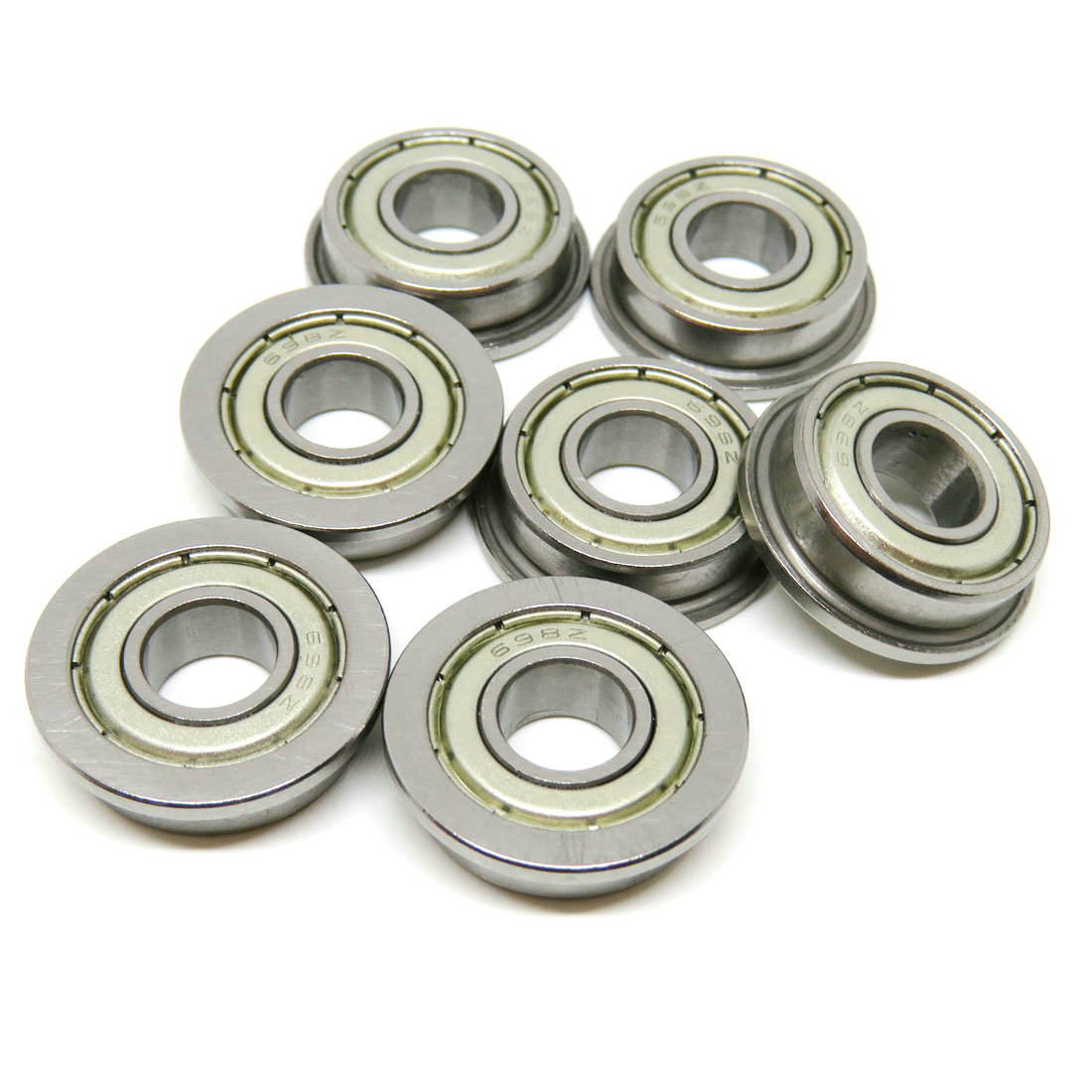 Chrome Steel 8x19x6mm Metal Shields Flange Ball Bearing F698-ZZ F698ZZ for Printer.jpg