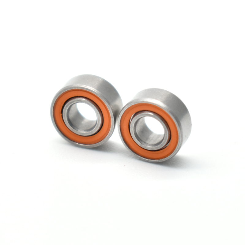 Corrosion resistant Abec 7 S624C 2RS orange seals bearing 4x13x5 mm ceramic ball bearings ball bearings for fishing reel