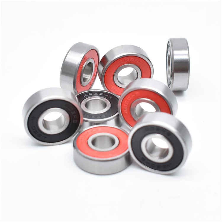 Abec 9 skateboard bearings custom red seal 608-2rs 8x22x7 60822 bearing for skateboards