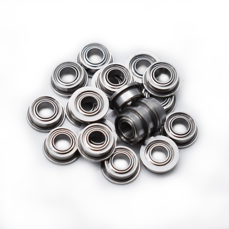 Hybrid flange ball bearing SMF63C-ZZ 3x6x2.5mm SMF63C stainless steel race ceramic balls mini flanged bearings