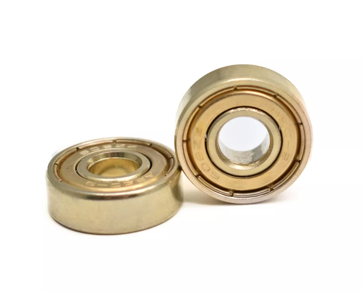 High speed abec11 608 gold plated skateboard ball bearing 8x22x7mm 608zz