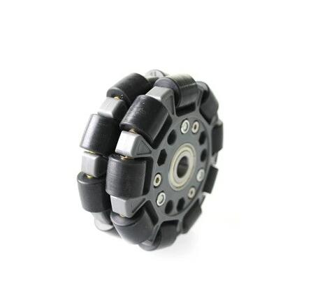 14058 100mm Double Plastic Omni Wheel with Bearing Rollers and Central Bearing.jpg