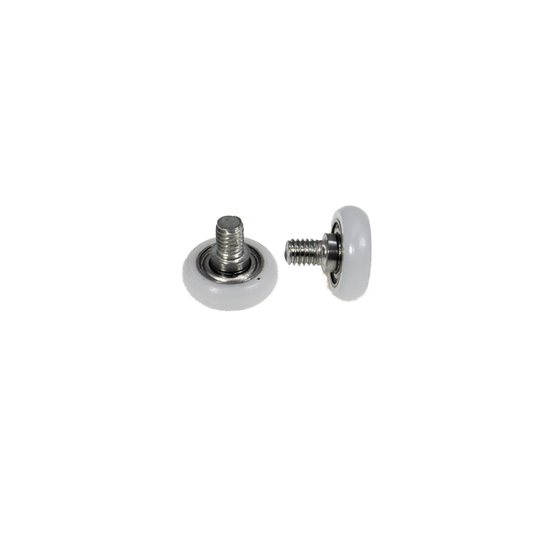BSR68310-3C1L4M3 M3x10x3mm M3 screw shaft thread roller guide wheel roller drawer display cabinet POM nylon plastic roller bearing.jpg