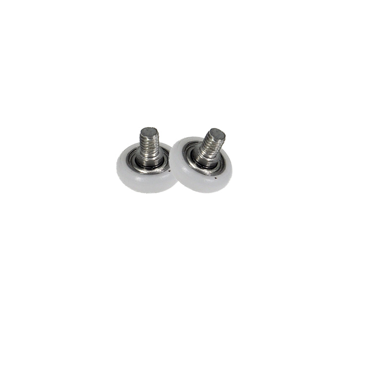 BSR68310-3C1L4M3 M3x10x3mm M3 screw shaft thread roller guide wheel roller drawer display cabinet POM nylon plastic roller bearing.jpg