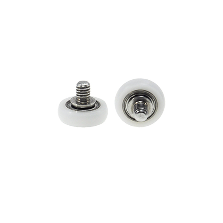 BSR68413-4C1L5M4 M4x13x4mm Screw M4 Plastic Roller Bearings POM NYLON POK Roller Wheel Pulley for Small Home Appliances