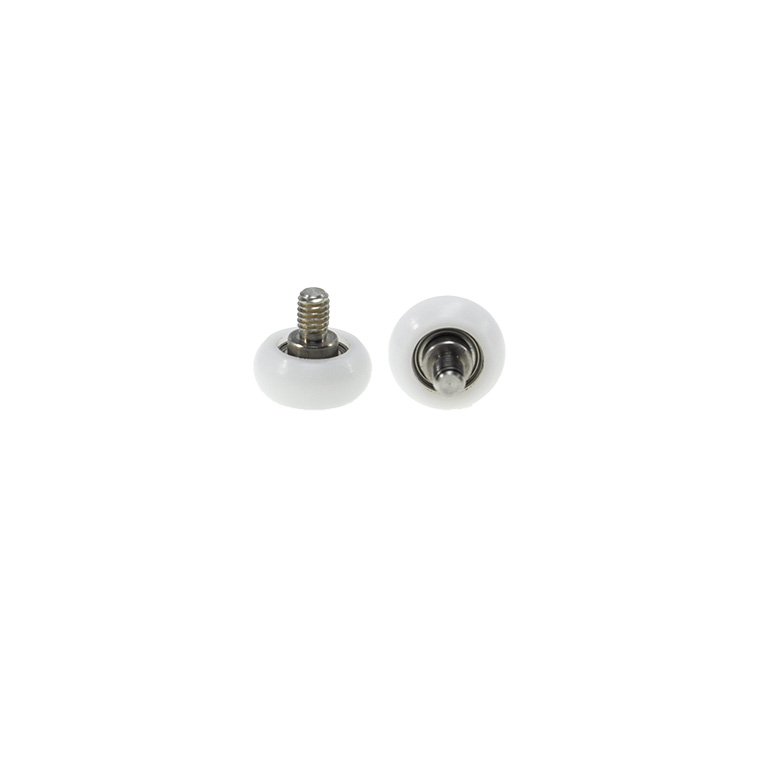 BSR68414-4C1L5M4 M4x14x4mm R type ball bearing with plastic cover POM screw small pulley for sliding doors and windows furniture.jpg