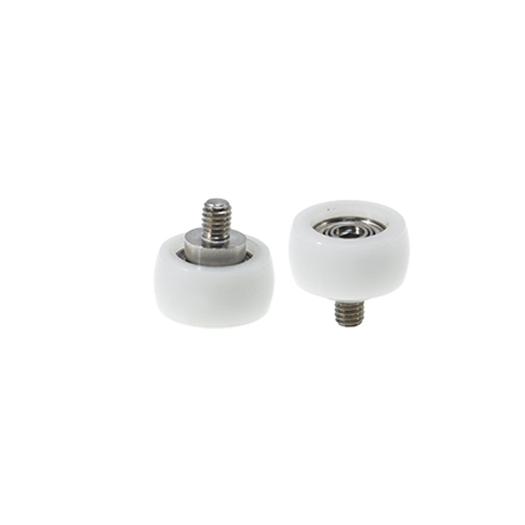 BSR68516-8C1L6M4 M4x16x8mm  Pom nylon plastic rubber coating external thread bearing sliding wheel bearing pulley.jpg