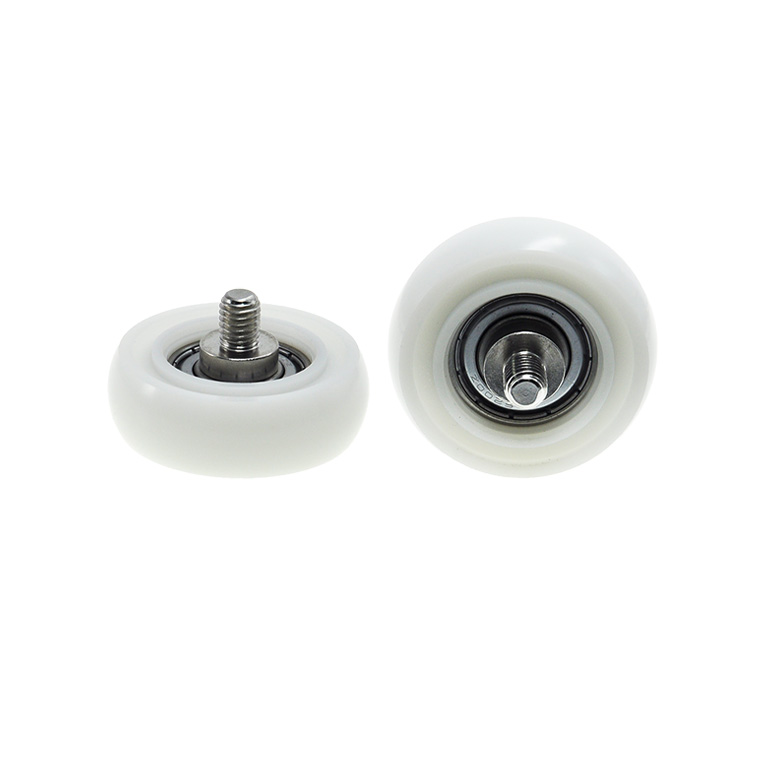 BSR620050-16C2L10M8 M8x50x16mm POM ball bearing wheels for aluminum sliding doors and windows, custom-made furniture plastic nylon rollers.jpg