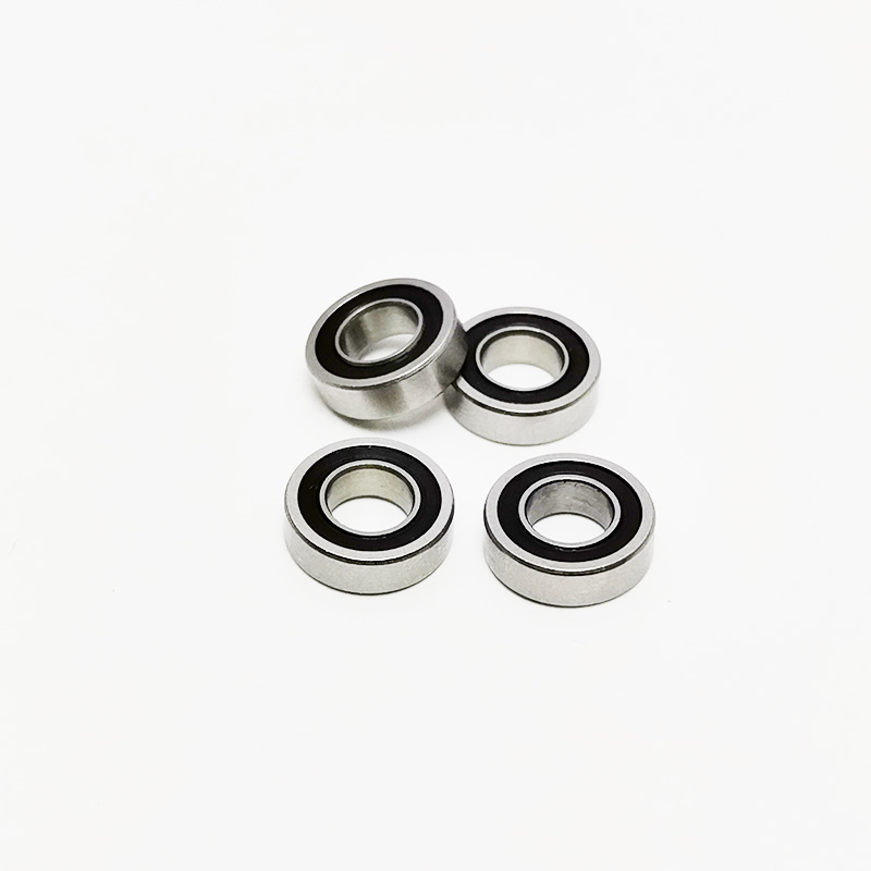 SMR105-2RS W3 5x10x3mm stainless steel miniature ball bearing with double-sided 2RS rubber seals; suitable for precision rotating components..jpg