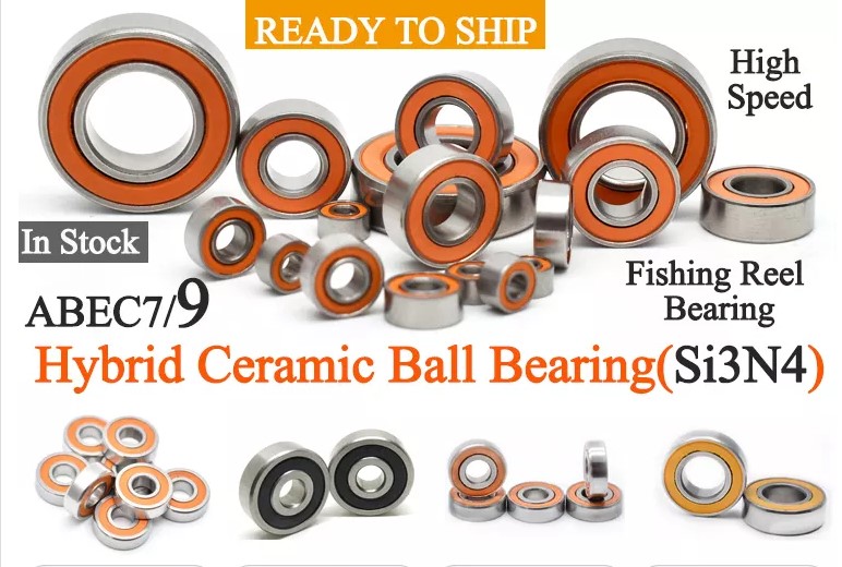 Hybrid Ceramic Bearings (individual) (Orange seal