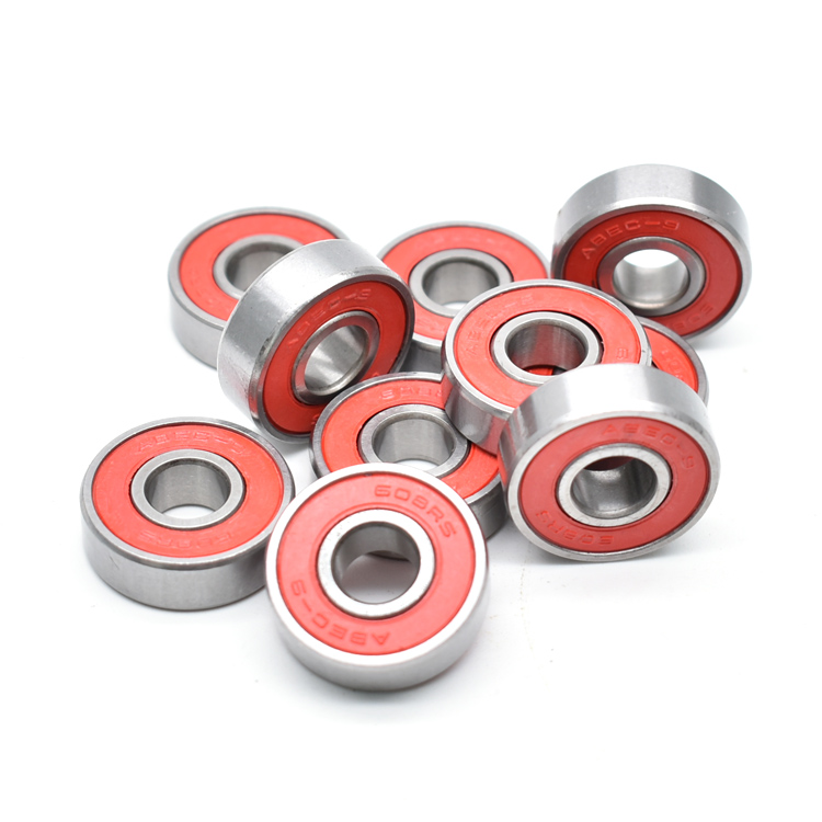 Abec 9 skateboard bearings custom red seal 608-2rs 8x22x7 60822 bearing for skateboards.jpg