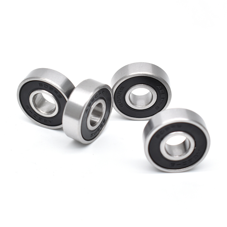 High speed 608 2rs 608rs skate board ceramic 8x22x7mm custom skateboard bearings 608 black alloy finish ZrO2 white ceramic ball bearings.jpg