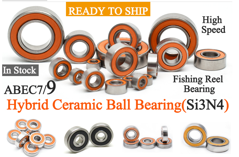 623 3x10x4mm Stainless spool bearings kit hybrid ball bearings