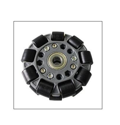 14058 100mm Double Plastic Omni Wheel with Bearing Rollers and Central Bearing.jpg