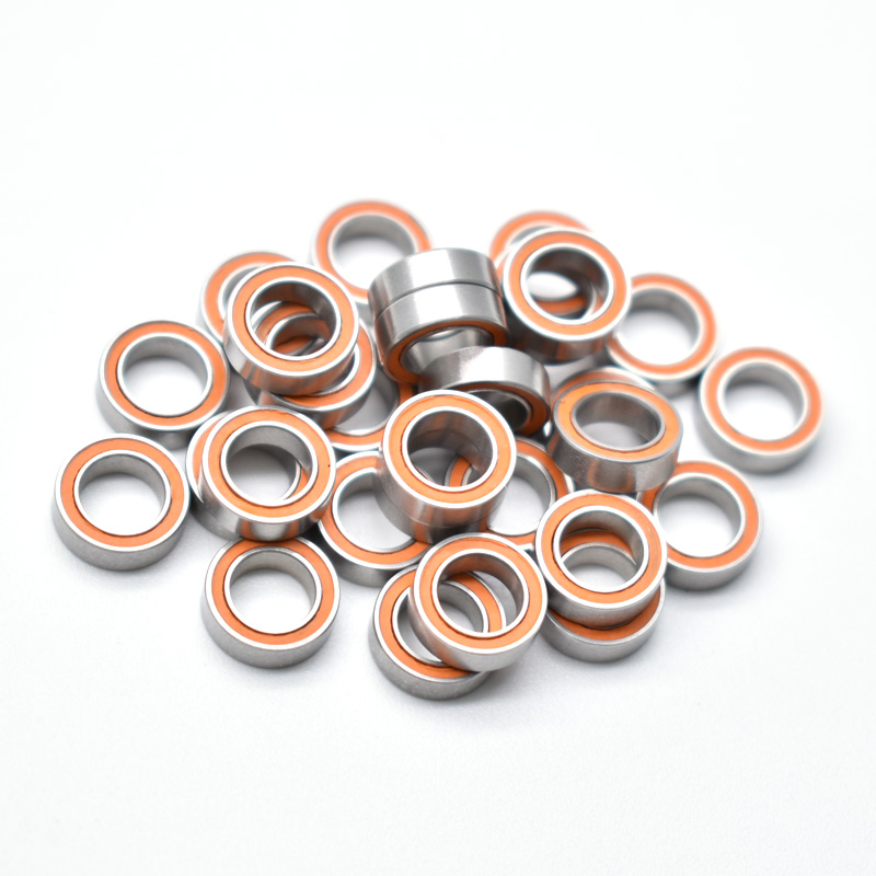 Medical Bearing SMR85C-2OS/P58 A7 AF2 5x8x2.5 mm Orange Rubber Seal Hybrid Ceramic Ball Bearing.jpg