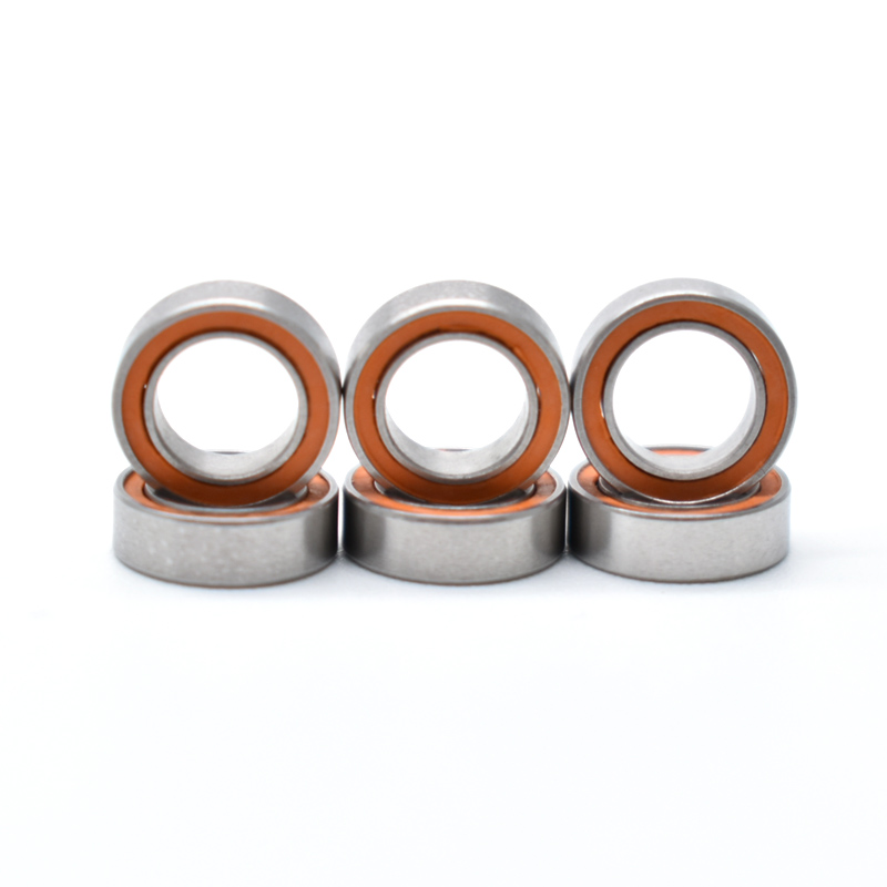 Medical Bearing SMR85C-2OS/P58 A7 AF2 5x8x2.5 mm Orange Rubber Seal Hybrid Ceramic Ball Bearing.jpg