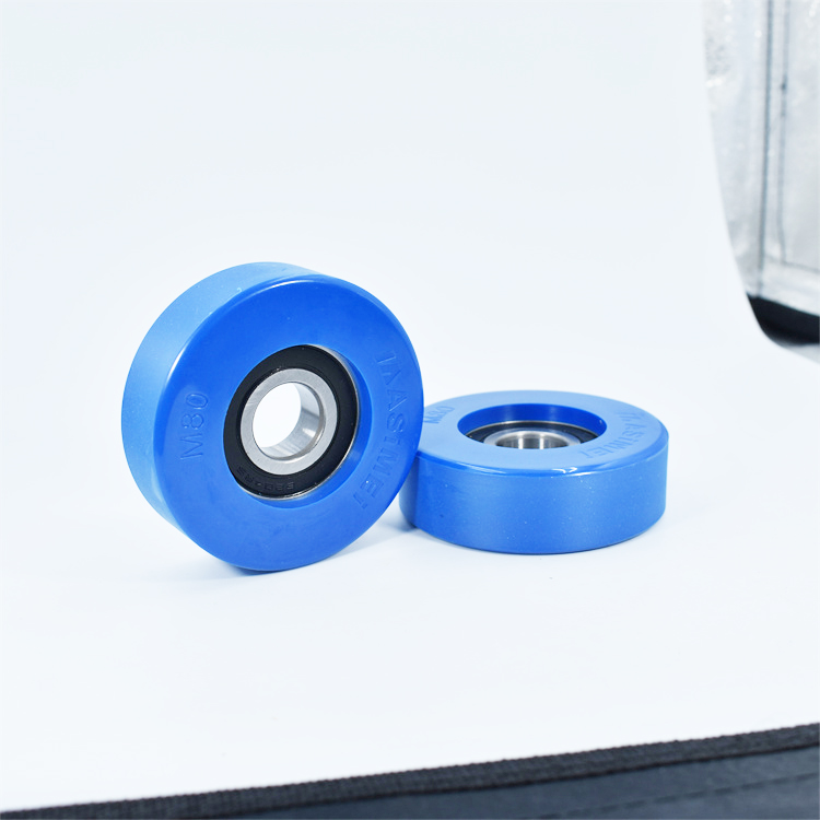 PU620480-25 20x80x25mm Low Noise Polyurethane Pulley Pu Rubber Coated Bearing for Door And Window
