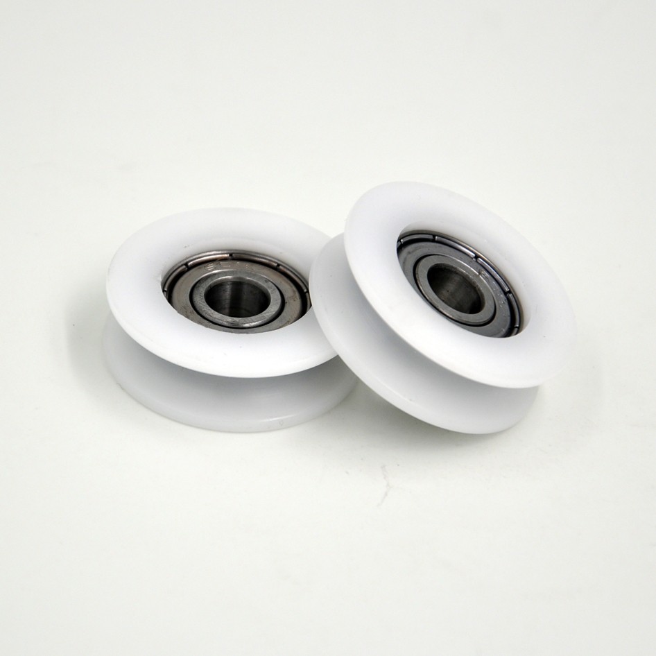 U Groove Pulley Bearing 608 BSU60834-11 8x34x11mm ID 8MM OD 34MM Thickness 11MM Cabinet Roller Wheels Bearing Rollers Groove Pulley
