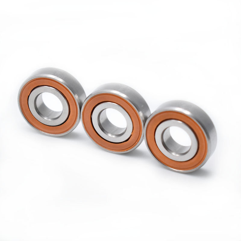 3/16x1/2x49/250 7x17x5mm Ceramic Hybrid Bearing Accurate Boss Single Speed Fishing Reel Rubber Sealed Bearing Kit