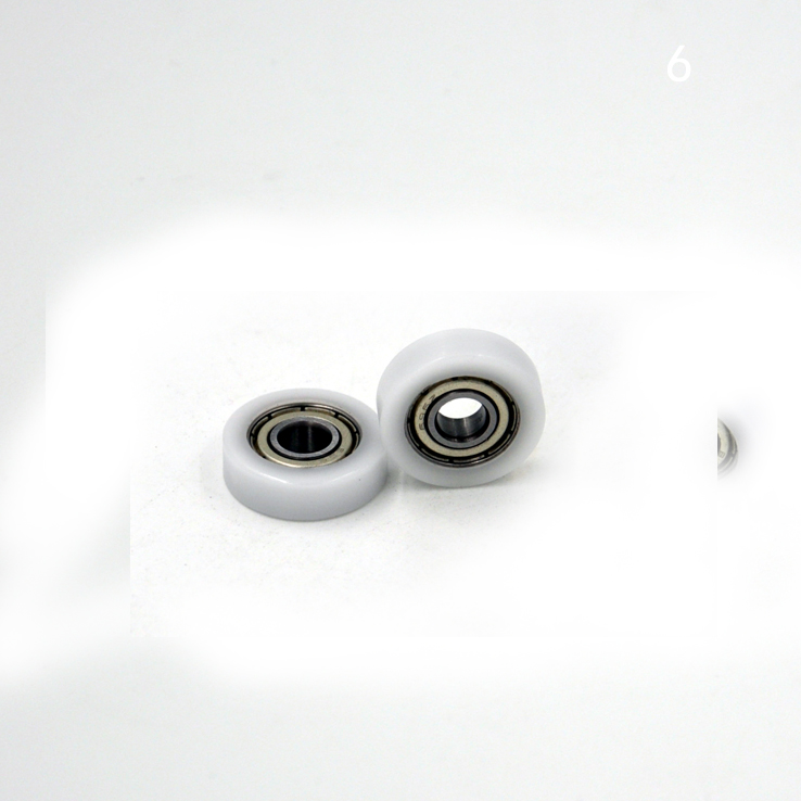 BS69620-8 6x20x8mm POM Nylon PA Wheels with Bearings for Laboratory Equipment.jpg