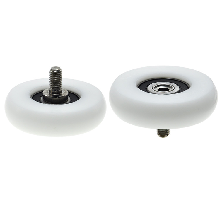 BSR630280-20C2L20M10 M10x80x20mm Polyoxymethylene nylon (POK) industrial rollers with 10mm spiral roller bearings.jpg BSR630280-20C2L20M10 M10x80x20mm Polyoxymethylene nylon (POK) industrial rollers with 10mm spiral roller bearings.jpg