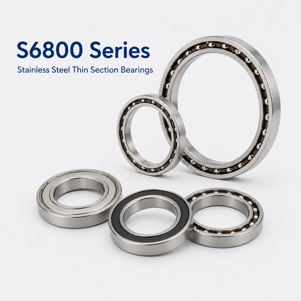 S6800 Series Stainless Steel Thin Section Bearings