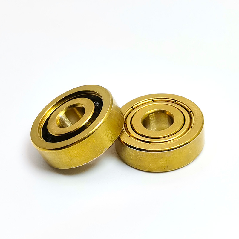 S627C-Z Titanium Coated Hybrid Ceramic Skate Bearing, 420 Stainless Steel Rings with Si3N4 Balls, Single Metal Shield (Z) & Single Open Side for Roller Skates.jpg